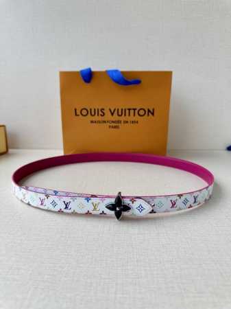 2.0 Wide Lv Mini Flowergram double-sided belt is made of Monogram canvas and sti - Click Image to Close