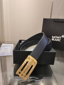 Special Montblanc New Seamless Automatic Belt, 34Mm Wide, Premium Steel Buckle,