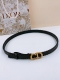 Special-Dior 20 Mm Black Smooth Cowhide Saddle Belt Montaigne Star Cd Belt Buckl