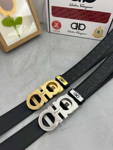Product name: Ferragamo automatic belt Material: original cowhide belt, 100% fi