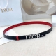 2.0Cm Dior belt, double-sided top layer cowhide, length: 75.80.85.90.95. .Europe