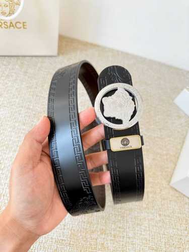 Product Name: Versace Original Belt/Leather Bag Model: Hook buckle, classic man-