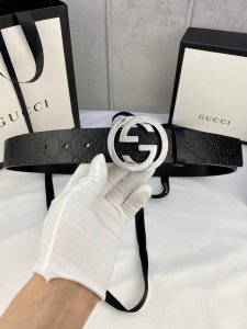 Gucci interlocking double G belt, hardware thickness 6.0Cm buckle belt, made of