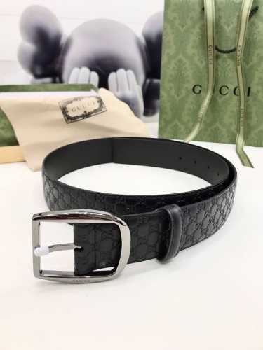 Interlocking Double G Buckle Belt, Crafted From Gucci Signature Leather Using He