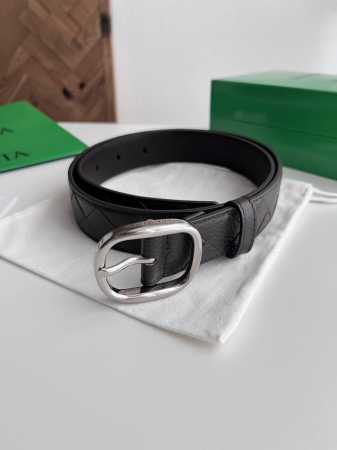 -Bv 2025 latest men's braided belt, handmade Intreccio large grid woven Italian - Click Image to Close