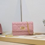 Miss Caro Chain Bag Oblique print fabric and smooth denim... Practical and timel