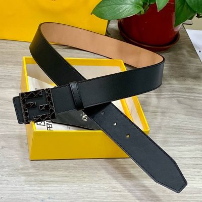 Fendi Fendi Counter-Style 38Mm Wide Double-Sided Hair-Grain Calfskin Leather Men