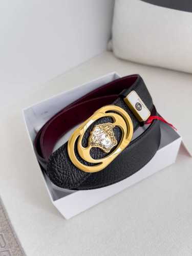 Product Name: Versace. Versace Original Belt Model: Buckle, Classic Human Head P