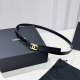 New Chanel Narrow Reversible Belt Chanel's classic reversible belt, made of hig