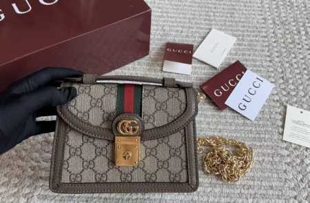 Mini with full packaging Size: 18*11Cm Gg Ophidia messenger bag Imported calfski - Click Image to Close