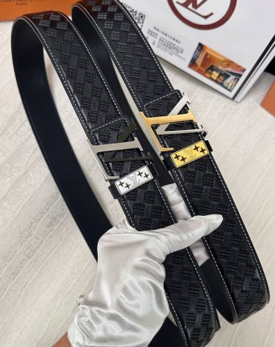 Belt: Louis Vuitton Top Replica - Belt: 100% imported top-grain cowhide, genuin