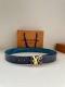 Lv Cowhide Embossed Pont Neuf Belt Width 40Mm This Taurillon Belt Adopts Lv Logo