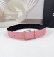 5.0 Cm Chanel Belt, Double-Sided Top-Grain Cowhide Leather, Length: 75.80.85.90.