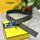 Special Fendi Fendi Counter Same Style Width 4.0Cm Double Ring Reversible Belt F