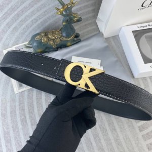 Ck Special leather belt series, original hardware and fine stainless steel buckl