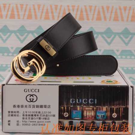 Men's Belt Gucci Original Cowhide Belt Men's Belt Material 100% First Layer Cowh - Click Image to Close