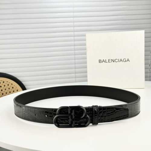 Balenciaga Width: 3.5 Cm, Top-Grain Crocodile-Patterned Cowhide, Vintage-Style M