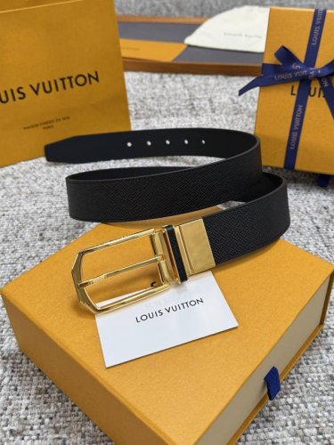 Louis Vuitton LV belt, palm print reversible series, original hardware, exquisit
