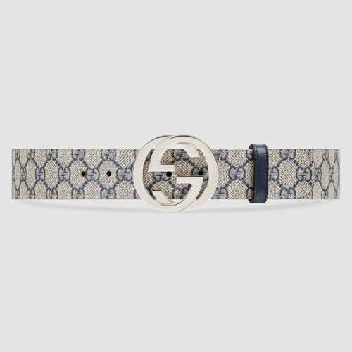 Special Gucci Size: 3.8 Cm, Made With Blue Printed Waterproof Fabric And Black G