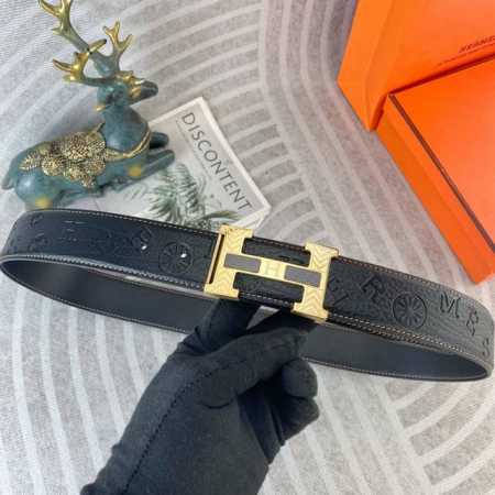 Hermes Special Leather Belt Series Original Hardware Boutique Stainless Steel Bu - Click Image to Close