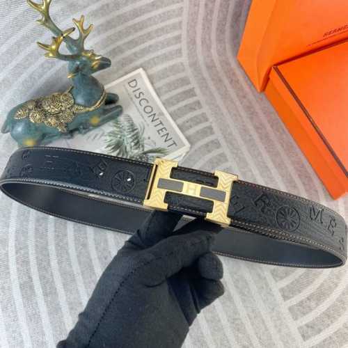 Hermes Special Leather Belt Series Original Hardware Boutique Stainless Steel Bu