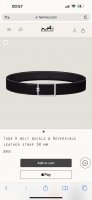 Special Tube H Belt Buckle & Reversible Leather Stra P40Mm