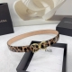 3.0Cm D&G Belt, Double-Sided Top-Grain Leather With A Matte Finish, Lengths: 75,