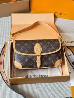 Replica leather and steel Lv Louis Vuitton | Diane baguette bag Lv baguette Dian