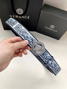 Width 4.0 Cm Versace This Unique Leather Belt Is Crafted From Leather, Adorned W