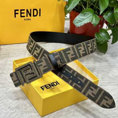 Fendl, same style as in Fendi boutiques, 3.8cm wide, original custom fabric, Ff