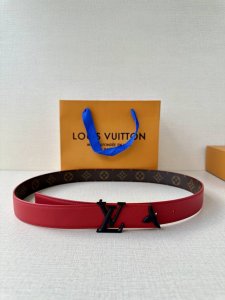 Special 3.0 width Pretty Lv double-sided belt interprets two styles with gorgeou