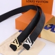 LV Men's Fashion Accessories. Features a precision-plated stainless steel buckle