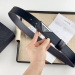 Men's Prada, soft and delicate, versatile and generous, 3.5Cm wide, official we