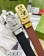 Belt: Gucci..Gu..Cci Automatic Buckle - Belt: Top-Tier Authentic Replica Edition