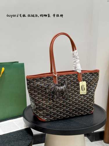 Zipper style with pendant! Size: 30.25Cm Goyard shopping bag with high-end color