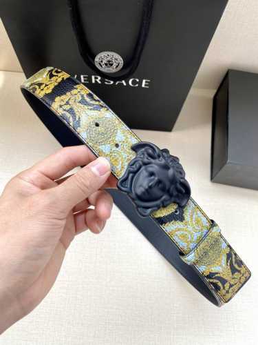 Special Width 4.0 Cm Versace This Palazzo Belt Is Made From Cowhide Leather, Fea