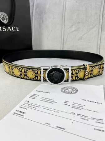 Special Width 4.0 Cm Versace This Palazzo Belt Is Crafted From Calf Leather And - Click Image to Close