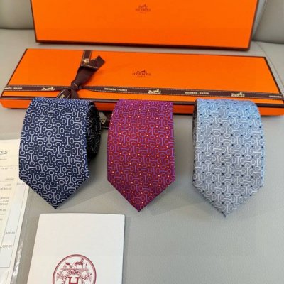 New Men's Tie Collection, H Horsebit Print Tie. H produces a thousand different