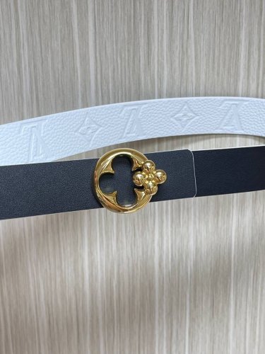 3.0 wide women's wireless belt, new style of the season, one side is white impor