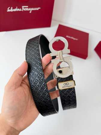 Product Name: Ferragamo Belt, Original Single Belt Model: Hook, Classic Buckle - Click Image to Close