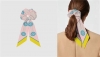 Hermes, Celebrity Elevator Twilly small silk scarf hairband detachable and dual-