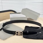Balenciaga Can Be Worn By Both Men And Women Width 3.0 Cm First Layer Of Cowhide