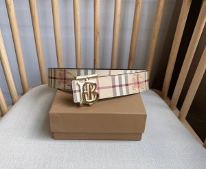 Burberry Tb Exclusive Logo Pattern Italian Leather Belt Featuring A Versatile Tw