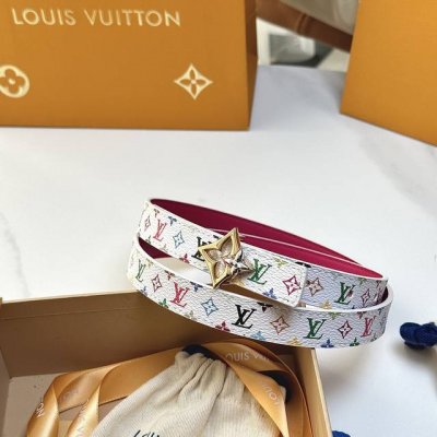 Donkey Brand 2cm Width Reversible Women's Belt, one side custom canvas material