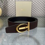 Tom Ford's latest trendy double-sided top-grain cowhide leather model, 3.8mm wid