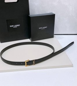 Yang Shulin Salnt.Laurent.Paris. Le Cassandre sheepskin grain leather belt Belt