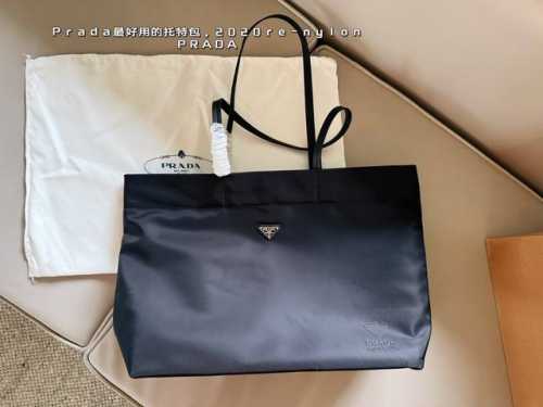 Unboxed replica Size: 40*35cm Prad Tote Shopping Bag Special nylon fabric! Light