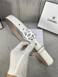 Special Width 3.0Cm Chanel Chanel Women's Classic Belt Belt New Smooth Lining Fr