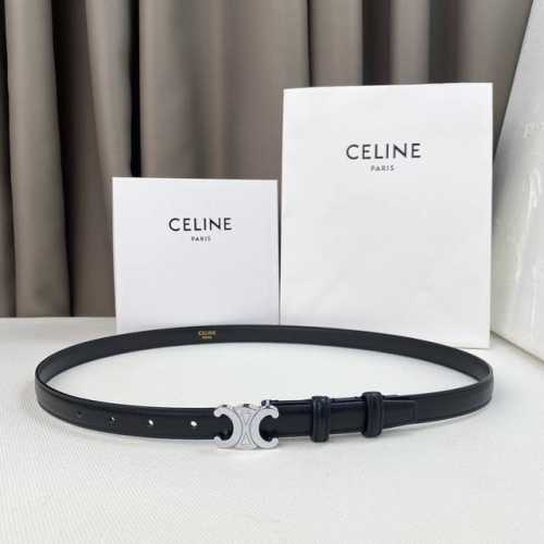 Celin E New 3D Buoy Buckle Women's Belt, Italian Imported Calfskin Leather with