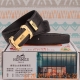 Product Name: Hermes Leather Belt (Original) Material: 100% top-grain cowhide l